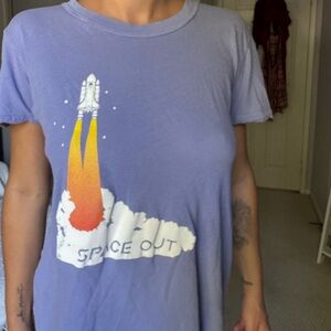 Rocket Launch Graphic Tee - Lavender